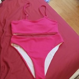 NWOT Shein Pink Bikini S